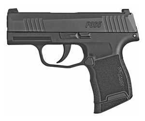 *D*Sig P365, 9mm, 3.1" Barrel, Polymer Frame, Black, XRay3 Day/Night Sights, 1 Magazine, Coupon In Box For 1 Magazine,