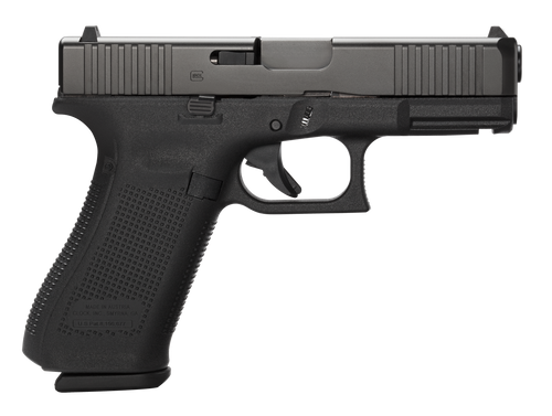 Glock 45 V Series 9mm, 4.02" Barrel, Ambi Slide Stop, Flared Magwell, Black, 3-17 Round Magazines
