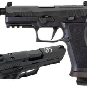 P320 XCARRY NSF 9mm, 4.6" Threaded Barrel, Nitron Finish, Slide Engraved, 21rd