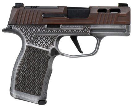 Shark Coast Tactical Sig P365X Debacle 9mm, 3.1" Barrel, Battleworn Gray Frame, Bronze Slide, 12rd