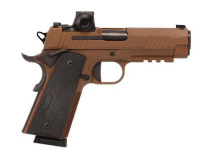 SIG 1911 45 ACP, 4.2" Barrel , Optic Ready, Carry Coyote Brown, 8rd
