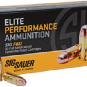 Sig Ammo 357Mag 125Gr Elite Ball FMJ 50rd Box