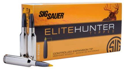 Sig Elite Hunter Tipped 6mm Creedmoor 100gr, Controlled Expansion Tip, 20rd Box
