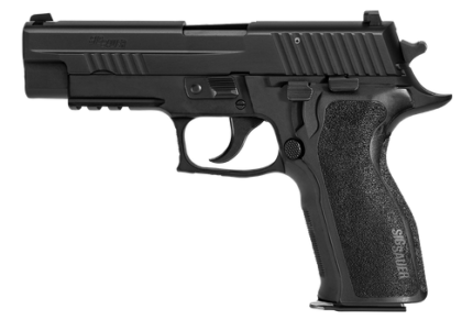 Sig P226 9mm, 4.4" Barrel, SA/DA, Metal Frame, Siglite NS, Black, 10rd
