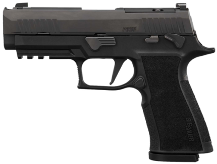 SIG P320 10mm, 3.8" Barrel, Optic Ready, Manual Safety, Black Finish, 15rd