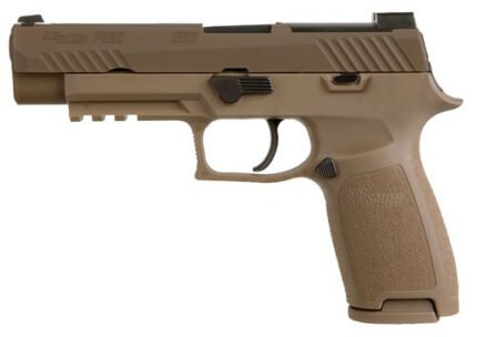 Sig P320 M17, 9mm, 4.7" Barrel, 10rd, Siglite, Coyote