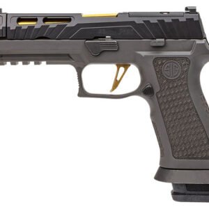 Sig P320 Spectre Comp OR 9mm, 4.6" Comp Barrel, NS, Black/Tungsten, 10rd