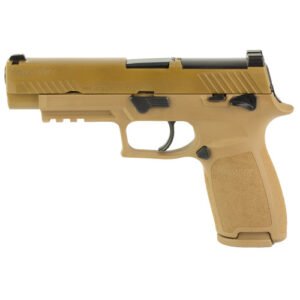 Sig P320F M17 9mm, 4.7" Barrel, Coyote PVD, Manual Safety, Night Sights, Optics Ready, 3x10rd Mags