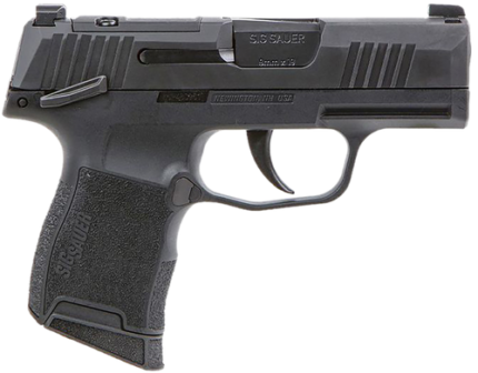 Sig P365 9mm, 3.1" Barrel, Nitron Finish, Black, Polymer Grip, ROMEO-RS Compact Sight, XRAY3 Night Sights, 10rd, 2 mags