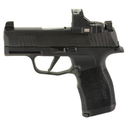 Sig P365X 9mm, 3.1" Barrel, Nitron Finish, Black, Polymer Grip, ROMEO-RS Compact Sight, XRAY3 Night Sights, 12rd, 2 mags