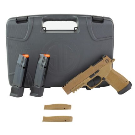 Sig P365XF DH3 9mm, 3.7" Barrel, Cerakote Coyote, X-RAY3 Day/Night Sights, Optic Ready, SIG-LOC, 2x21rd, 1x17rd Mags