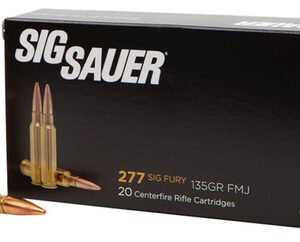 Sig Sauer Ammo 277 Sig Fury, 135gr, Elite Ball FMJ, 20rd Box