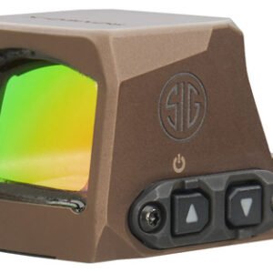 Sig Sauer Electro-Optics Romeo-X Compact Reflex Sight, 1x24mm, Flat Dark Earth, 2 & 32 MOA Red Dot Reticle