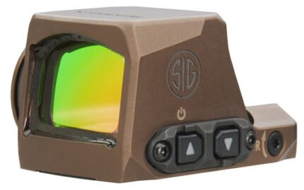Sig Sauer Electro-Optics Romeo-X Compact Reflex Sight, 1x24mm, Flat Dark Earth, 2 & 32 MOA Red Dot Reticle