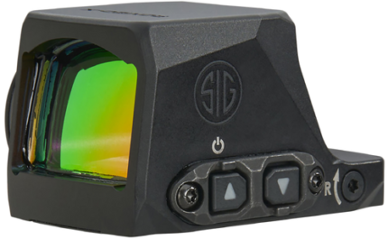 Sig Sauer Electro-Optics Romeo-X Enclosed Compact Reflext Sight, 1x24mm, Black, 3 MOA Red Dot Reticle