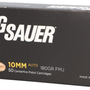 Sig Sauer Elite Ball 10mm Auto 180gr Full Metal Jacket 50 Per Box