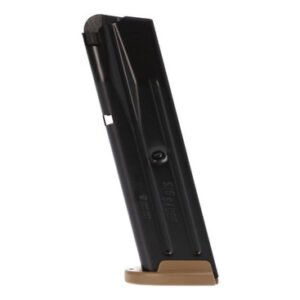 Sig Sauer Magazine 9mm, Black w/ Coyote Floor Plate, Fits P320 Full Size, 10rd