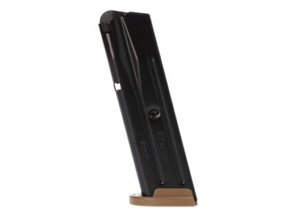 Sig Sauer Magazine 9mm, Black w/ Coyote Floor Plate, Fits P320 Full Size, 10rd