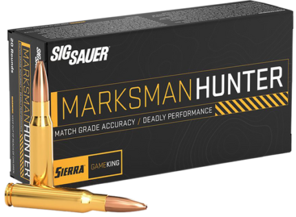 Sig Sauer Marksman Hunter 300 Winchester Magnum, 165gr, Gameking Boat Tail Hollow Point, 20rd Box