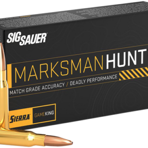 Sig Sauer Marksman Hunter 308 Winchester, 165gr, Gameking Boat Tail Hollw Point, 20rd Box
