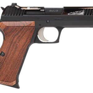 Sig Sauer P210 9mm, 4.1" Barrel, Black, Walnut Grips, 8rd