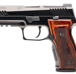 Sig Sauer P320 M17 Ceremonial 9mm, 4.7" Barrel, Black, Optic Ready, Walnut Grip, 21rd