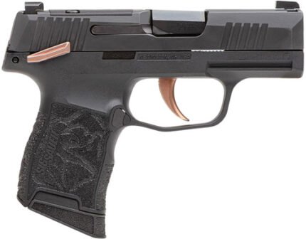 Sig Sauer P365 Rose 380 ACP, 3.1" Barrel, Black, Rose Accents/Grip, Optic Ready, 10rd