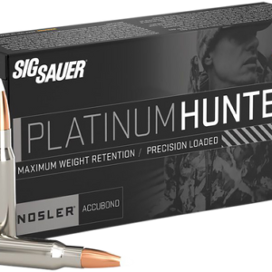 Sig Sauer Platinum Hunter 300 Winchester Magnum, 180gr, Accubonded Ballistic Tip, 20rd Box