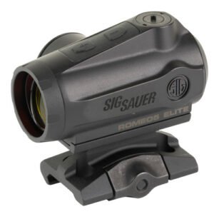 Sig Sauer Romeo5 Gen 2 Elite Reflex Sight, 1x20mm, Black, Quad Ballistic Circle Dot 2.0 Reticle, 1.41" Absolute Co-Witness Mount