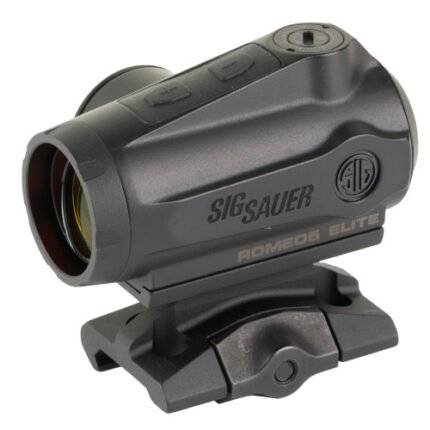 Sig Sauer Romeo5 Gen 2 Elite Reflex Sight, 1x20mm, Black, Quad Ballistic Circle Dot 2.0 Reticle, 1.41" Absolute Co-Witness Mount