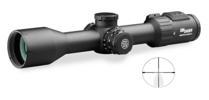Sig SIERRA6 3-18X44mm Scope, 30mm, BDX-R2 Digital Ballistic Reticle, 0.25 MOA Adjustments, Bluetooth, Black