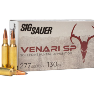 Sig Venari 277 Sig Fury 130gr, 2710 fps Soft Point 20 Bx