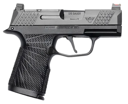 Wilson Combat P365X 9mm, 3.7" Barrel, Black, Sunburst Grip, 12rd