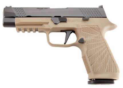 Wilson P320 9mm 4.7" Barrel, Fiber Optic Sights, Tan/Black, 17rd