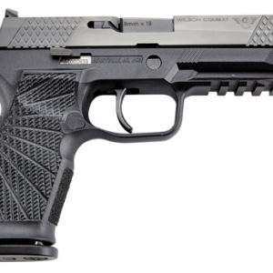 Wilson WCP320 9mm, 4.7" Barrel, Black, Polymer Frame, Sunburst Grip, 17rd