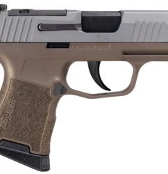 Shark Coast Tactical Sig Northman P365 9mm, 3.1" Barrel, Brown Frame, Gray Slide, 10rd
