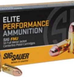 Sig Ammo 357Mag 125Gr Elite Ball FMJ 50rd Box