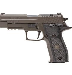 Sig P226 Legion SAO 9mm, 4.4" Barrel, Legion Gray, Optic Ready, Manual Thumb Safety, Black G10 Grips, Night Sights, 15rd