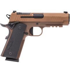 Sig Sauer 1911 X-Carry 45 ACP, 4.25" Barrel, Coyote Frame, Optics Ready, Black G10 Grip, 8rd