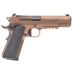 Sig Sauer 1911 X-Series 45 ACP, 5" Barrel, Coyote Tan, G10 Grips, Optics Ready, 8rd