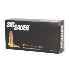 Sig Sauer Ammo 277 Sig Fury, 135gr, Elite Ball FMJ, 20Bx/10Cs