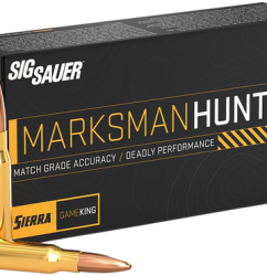 Sig Sauer Marksman Hunter 308 Winchester, 165gr, Gameking Boat Tail Hollw Point, 20rd Box