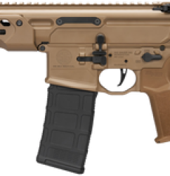 Sig Sauer MCX Spear-LT IR AR15 Pistol 223/5.56x45mm, 11.5" Barrel, Coyote Cerakote, Folding Brace, 30rd