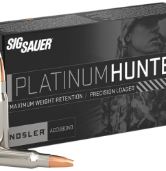 Sig Sauer Platinum Hunter, 243 Win, 90Gr, Accubonded Ballistic Tip, 20rd Box