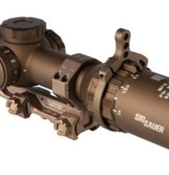 Sig TANGO6T Scope, 1-6X24mm, 1st Focal Plane, DWLR-556 Reticle, .2 MRAD, 30mm Tube, Flat Dark Earth, Includes ALPHA4 Titanium Mount