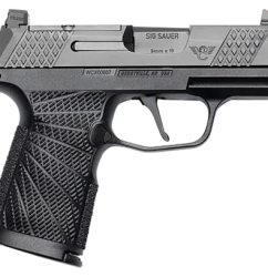 Wilson Combat P365X 9mm, 3.7" Barrel, Black, Sunburst Grip, 12rd