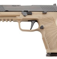 Wilson P320 9mm 4.7" Barrel, Fiber Optic Sights, Tan/Black, 17rd